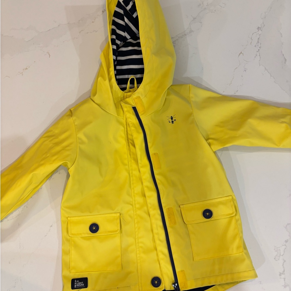 Yellow Kids Rain Jacket - Picture 1 of 2